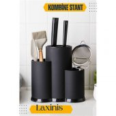 TransForMacion 12+2 ADET Laxinis Bıçak Kaşık Çatal Kombine Stant - 1