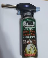 STEEL PÜRMÜZ KAFA ÇAKMAK + 1 ADET KAMP GAZI - 1