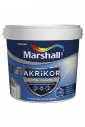 Marshall Akrikor Silikonlu Akrilik Dış Cephe Boyası 2.5lt/3.5kg-tüm Renkler 4 Mevsim Koruma Sağlar - 1