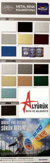 Marshall Hammerite Direkt Pas Üstü Pürüzsüz Metal Boyası Sprey Gümüş 400 mL - 2