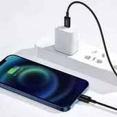 Baseus 20W 1Metre TYPE-C to İphone Şarj Kablosu İphone 13 13 Pro Max Şarj Kablosu Ultra Hızlı Şarj - 3