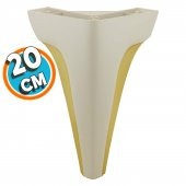 Mobilya Kanepe Çekyat Sehpa TV Ünitesi Baza Çekyat Koltuk Ayağı Krem Renk 20 cm Ayak thumbnail 1