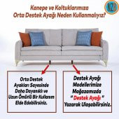 Mobilya Kanepe Çekyat Sehpa TV Ünitesi Baza Çekyat Koltuk Ayağı Krem Renk 20 cm Ayak thumbnail 2