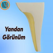 Mobilya Kanepe Çekyat Sehpa TV Ünitesi Baza Çekyat Koltuk Ayağı Krem Renk 20 cm Ayak thumbnail 4