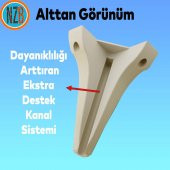 Mobilya Kanepe Çekyat Sehpa TV Ünitesi Baza Çekyat Koltuk Ayağı Krem Renk 20 cm Ayak thumbnail 7