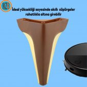 Mobilya Kanepe Çekyat Sehpa TV Ünitesi Baza Koltuk Ayağı Kahverengi Ceviz Renk 20 cm Ayak thumbnail 4