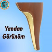 Mobilya Kanepe Çekyat Sehpa TV Ünitesi Baza Koltuk Ayağı Kahverengi Ceviz Renk 20 cm Ayak thumbnail 5