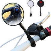 Bisiklet Aynası Scooter Aynası Bisiklet Scooter Dikiz Aynası Esnek Ayarlanabilir Bisiklet Aynası - 5