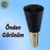Mobilya Kanepe Çekyat Sehpa TV Ünitesi Baza Koltuk Ayağı Siyah Gold Renk 12 cm Ayak - 5