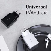 Baseus Super Şarj 20W Pd Type-C Şarj Başlığı Akıllı Şarj İphone 11 12 13 14 Pro Max Şarj Başlığı - 5