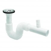 Körüklü Mutfak Lavabo Sifonu Gider Borusu Çamaşır Bulaşık Makine Çıkışlı - 2