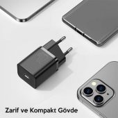 Baseus Super Şarj Akıllı Çip 20W Pd Type-C Şarj Başlığı İphone 11 12 13 14 Pro Max Şarj BaşlıK - 8