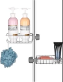 SAS Mutfak Banyo Duş Musluk Üstü Rafı Sabun Sünger Askısı Raf Tek Kat thumbnail 5