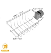 SAS Mutfak Banyo Duş Musluk Üstü Rafı Sabun Sünger Askısı Raf Tek Kat thumbnail 7