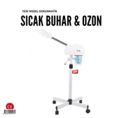 İTHAL Ayaklı ve Ozonlu Yüz Buhar Makinesi Sıcak Vapozon - 1