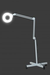 Ayaklı Tekerlekli Loop Led Işıklı Büyüteç 2023 Model 120 Ledli 5X - 2