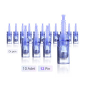 10 Adet 12 Pin Iğne Dermapen A1-a6-e30-n2-m5-m7-mym Cihazlarına Uyumludur. - 1