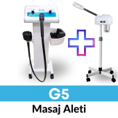G5 Vibro Masaj Selülit  Sıkılaşma Aleti + EAST Vapozon Sıcak Buhar Makinası 2 li Set - 1