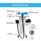 G5 Vibro Masaj Selülit  Sıkılaşma Aleti 5 Başlık 1950 Devir 100 Watt - 6