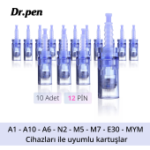 Dr Pen Dermapen Iğnesi (10 Adet - 12 Iğneli) Ultima A6, A1 Ve Klipsli Cihazlara Uygun - 1