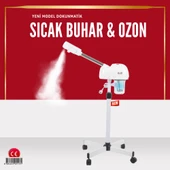 Nano Absolute Lal Ayaklı Ve Ozonlu Yüz Buhar Makinesi Sıcak Vapozon Cilt Bakım Dokunmatik Ekran - 1