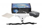 5 Lensli 2 Led Işıklı Ayarlanblr Gözlük Tipi Büyüteç-1.0x-3.5x Zoom-Microblading Işıklı Loop Gözlük - 3