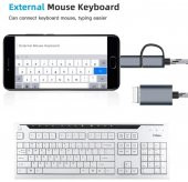 Usb 3.0 Otg To Type C Micro Usb Data Şarj Çevirici Dönüştürücü Adaptör - 2