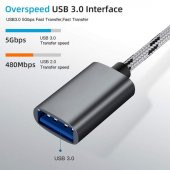 Usb 3.0 Otg To Type C Micro Usb Data Şarj Çevirici Dönüştürücü Adaptör - 5