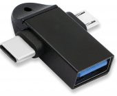 Micro Usb Type-c 3 In 1 Dönüştürücü Çevirici Adaptör Otg - 1