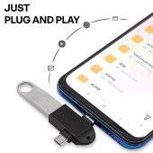 Micro Usb Type-c 3 In 1 Dönüştürücü Çevirici Adaptör Otg - 2