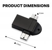 Micro Usb Type-c 3 In 1 Dönüştürücü Çevirici Adaptör Otg - 4