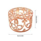 Mühür Mumu Retro Eritme  Fırını İçi Boş Gül Altın Çiçekli Dantel - 3