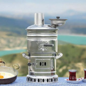Sözenler Ks13 (4 Lt) Krom Ayrılabilir Odunlu Semaver - 1