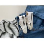 0-6 Ay Kız / Erkek Bebek İlk Adım Spor Ayakkabısı Beyaz Converse Modeli - 1