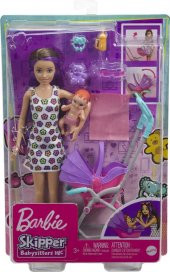Barbie Bebek Bakıcısı Bebeği ve Aksesuarları Oyun Seti Seri: FHY97 Item : GXT34 - 5