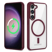 Vendas Samsung S23 Uyumlu Ege Serisi Magsafe Wireless Şarj Özellikli Silikon Kılıf - 7