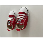 6-12 Ay Kız / Erkek Bebek İlk Adım Spor Ayakkabısı Kırmızı Converse Modeli - 5