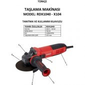 Rodex RDX1040 Avuç Taşlama Makinesi 115/125MM - 4