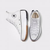Converse Run Star Hike Canvas Platform Kadın Beyaz Sneaker Ayakkabı 166799C - 4