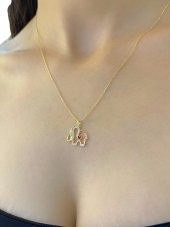 Minimal Fil Kalp Altın Kolye thumbnail 1