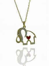 Minimal Fil Kalp Altın Kolye thumbnail 2