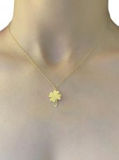 Minik Yonca Altın Kolye 8 Ayar thumbnail 1