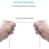 Anker Powerline+ Micro USB Örgülü Şarj/Data Kablosu 1.8 Metre- Beyaz - Taşıma Çantalı thumbnail 5