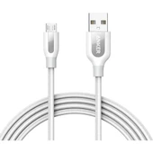 Anker Powerline+ Micro USB Örgülü Şarj/Data Kablosu 1.8 Metre- Beyaz - Taşıma Çantalı thumbnail 1