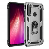 Xiaomi Redmi Note 8 Kılıf Sofya Yüzüklü Standlı Zırhlı Silikon Kılıf - 2