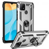 Oppo A15 Kılıf Sofya Yüzüklü Standlı Zırhlı Silikon Kılıf - 2