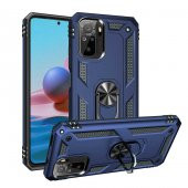 Xiaomi Redmi Note 10 Kılıf Sofya Yüzüklü Standlı Zırhlı Silikon Kılıf - 5