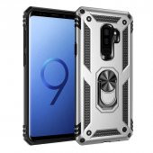Samsung Galaxy S9 Plus Kılıf Sofya Yüzüklü Standlı Zırhlı Silikon Kılıf - 2