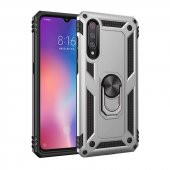 Xiaomi Mi 9 Kılıf Sofya Yüzüklü Standlı Zırhlı Silikon Kılıf - 2