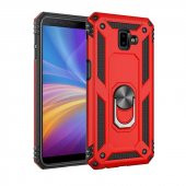 Samsung Galaxy J6 Plus Kılıf Sofya Yüzüklü Standlı Zırhlı Silikon Kılıf thumbnail 2